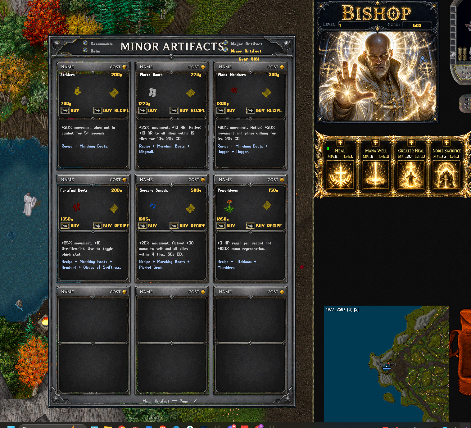 Perilous Legends DOTA mode gameplay screenshot