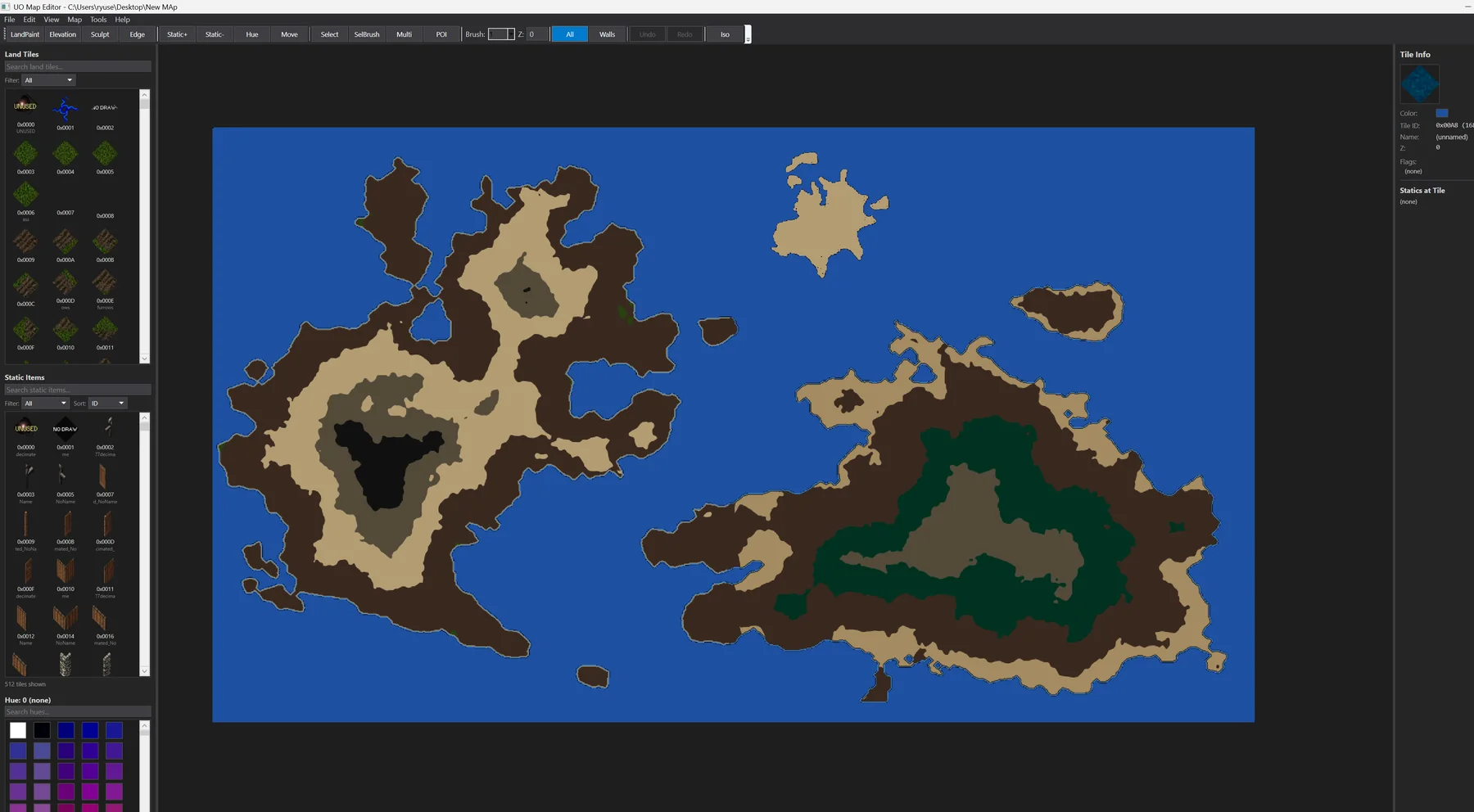 Perilous Legends world map work in progress